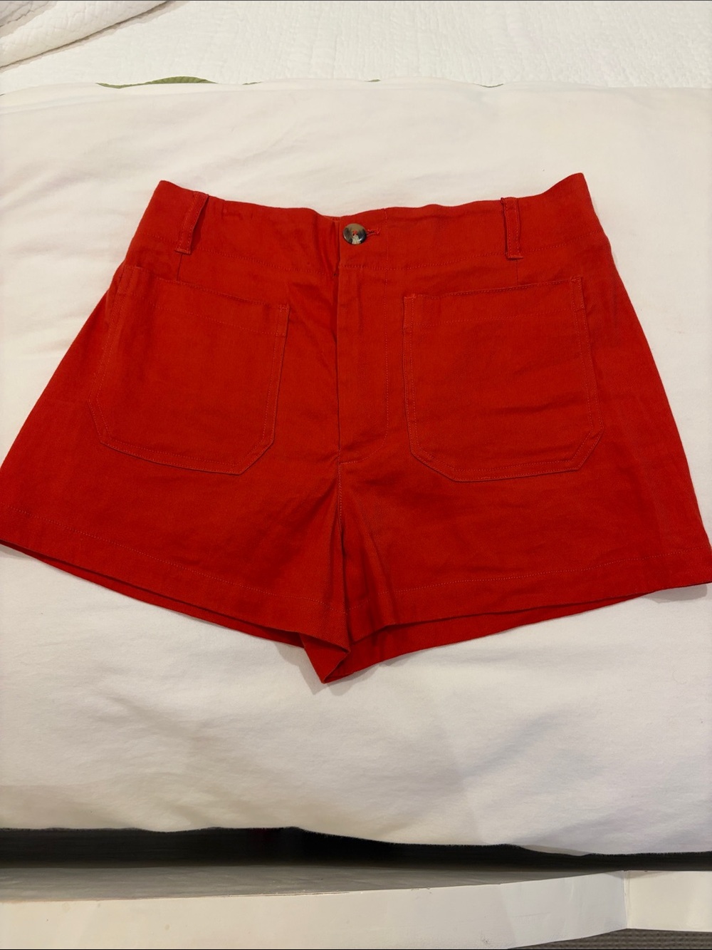 Maeve by Anthropologie The Colette shorts tomato 🍅 red / orange size 30